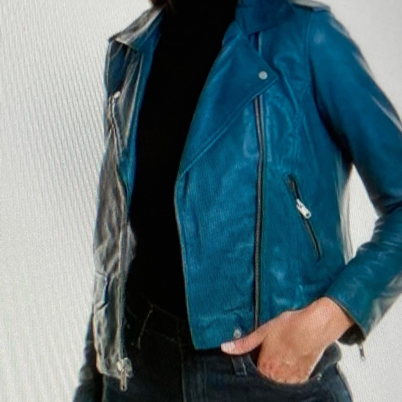 Marc New York Whitney Washed Leather Jacket EUC - Picture 9 of 11